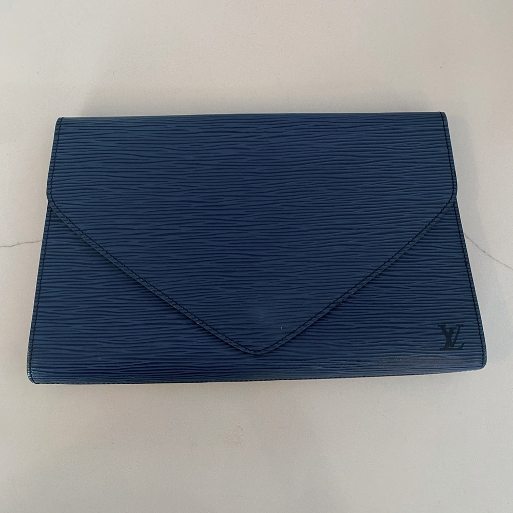 Louis Vuitton Blue Clutch